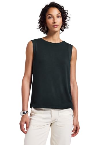 Street One Damen A323316 Top mit Chiffondetails, Pine Grove Green, 38 von Street One