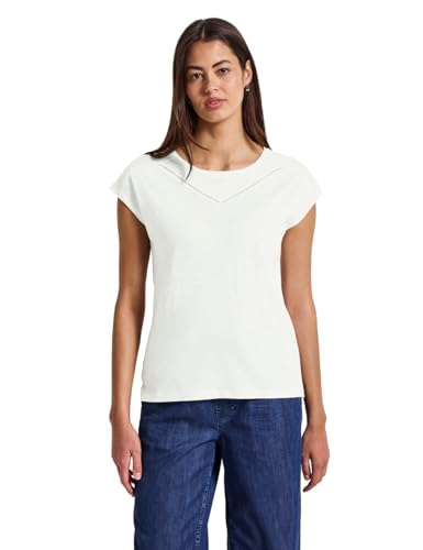 Street One Damen 3226375 Shirt mit Dekotape, Off White, 38 Street One Damen 3226375 Shirt mit Dekotape, Off White, 38 von Street One