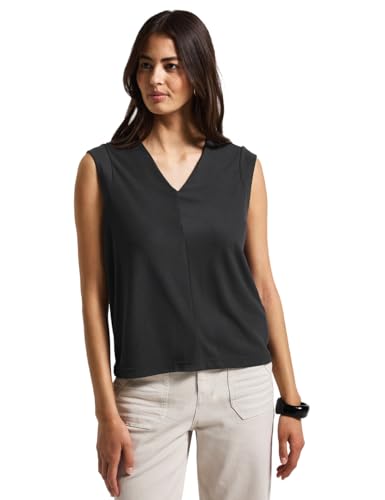 Street One Damen A323329 Silk-Look Strukturshirt, Granite Grey, 40 von Street One