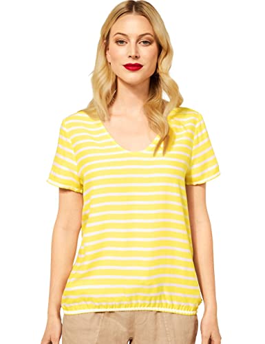 STREET ONE Damen A343211 Viskosebluse Bluse, Merry Yellow, 38 von Street One