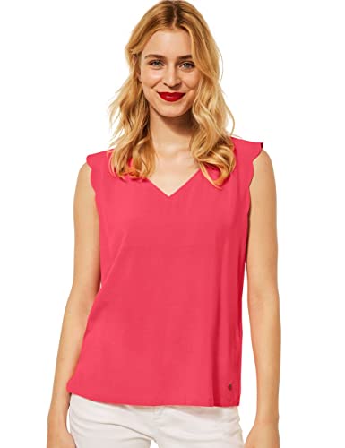 Street One Damen A343328 Blusentop, Intense Coral, 36 von Street One