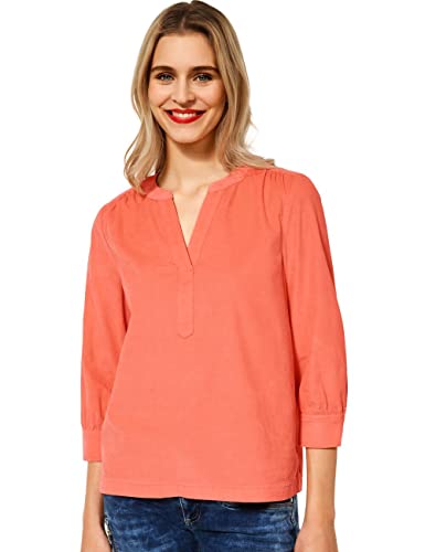 STREET ONE Damen A343451 Cordbluse, Sunset Coral, 42 von Street One