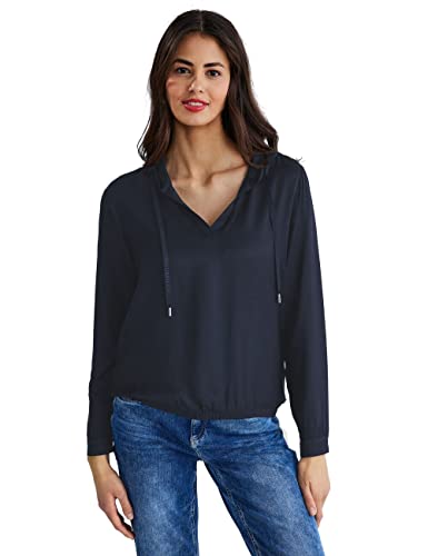 STREET ONE Damen A343707 Kapuzenshirt, deep Blue, 36 von Street One