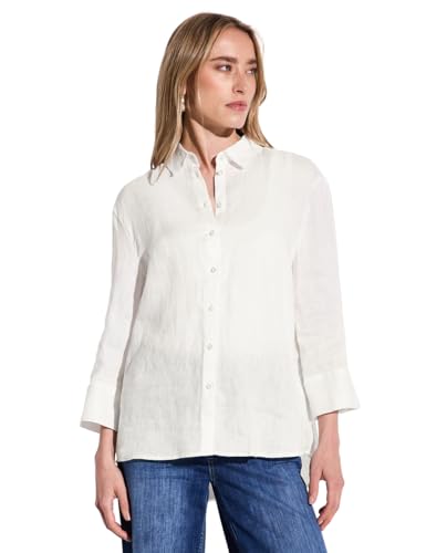 Street One Damen A345399 Leinenhemdbluse, Off White, 44 von Street One