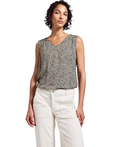 Street One Damen A345737 Leo-Bluse mit Smock-Details, Cotton Cream, 42 von Street One