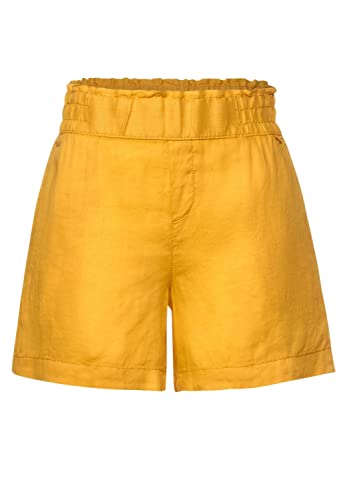 STREET ONE Damen A374875 Leinenshorts, hot Yellow, 36 von Street One