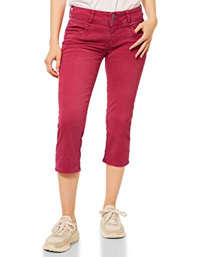 Street One Damen A375233 3 4 Jeanshose, Cherry Red Washed, 28W / 22L EU von Street One