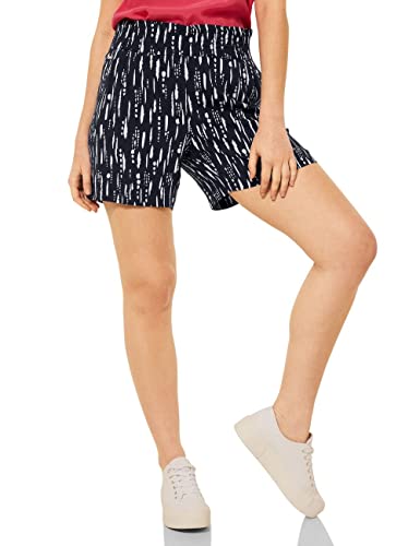 STREET ONE Damen A375268 Viskoseshorts, Dark Vintage Blue, 36 von Street One