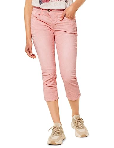 STREET ONE Damen A375385 3/4 Jeanshose, Coral Stripes Washed, W29/L22 von Street One