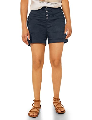 Street One Damen A375392 Baumwollshorts, Grand Blue, 34W EU von Street One