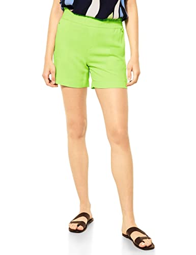 STREET ONE Damen A375393 Viskoseshorts, Peppy Green, 36 von Street One