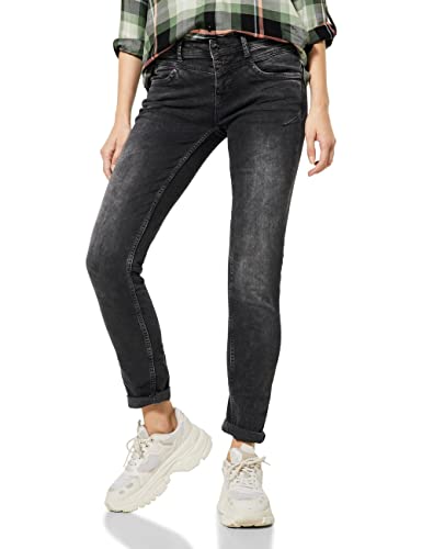 Street One A375588 Damen-Jeans in verwaschenem Schwarz, 27B x 30L von Street One