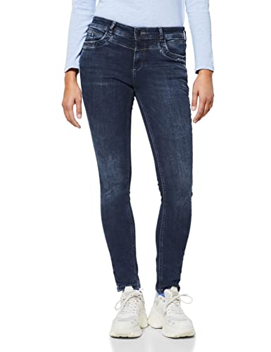 Street One Damen A375669 Jeanshose, Blue Black Random Wash, 29W / 32L EU von Street One