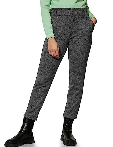 Street One Damen A375854 Paperbag Stoffhose, Anthracite Melange, W38/L28 von Street One