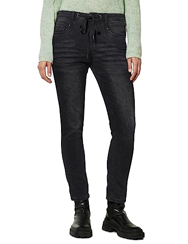 STREET ONE Damen A375888 Jeanshose Loose, thermoknit Black wash, W26/L30 von Street One