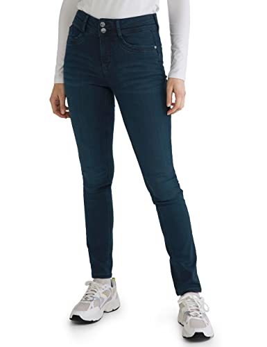 STREET ONE Damen A376041 Jeanshose Slim, clean Dark Blue Used, 25 von Street One