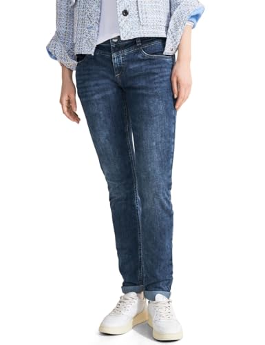 Street One Damen A376060 Jeanshose, Deep Indigo Used Wash, 33W / 32L EU von Street One