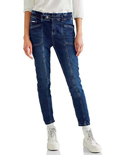 Street One Damen A376194 Jeanshose, Deep Indigo Knit Washed, 28W / 30L EU von STREET ONE
