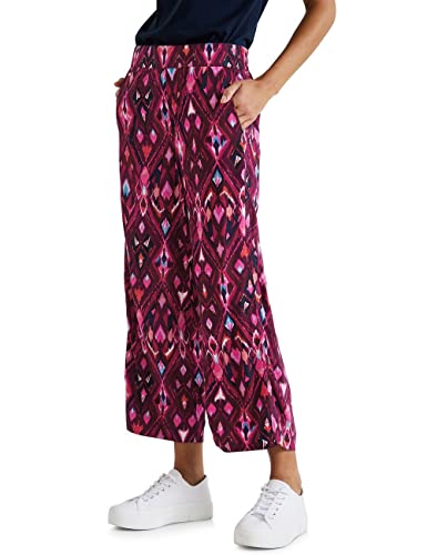 Street One Damen A376423 7/8 Culotte, Tamed Berry, 34W / 26L von Street One