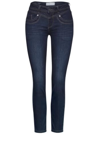Street One Damen A378133 Jeans im Slim Fit, Deep Indigo Washed, 34W / 30L von Street One