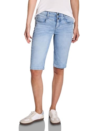 Street One Damen A378567 Bermudas/Shorts, Light Blue Random Washed, 30 von Street One
