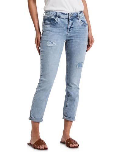 Street One Damen A379167 Jeans im Destroyed-Look, Ultra Bleach Destroywash, 27 von Street One