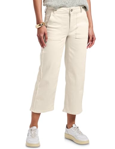 Street One Damen A379177 Wide Leg Jeans, Ecru Washed, 31 Street One Damen A379177 Wide Leg Jeans, Ecru Washed, 31 von Street One