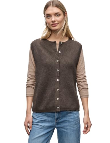 Street One Damen Ärmelloser Cosy Cardigan von Street One