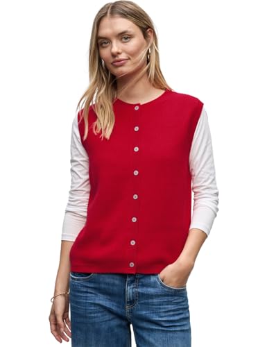 Street One Damen Ärmelloser Cosy Cardigan von Street One