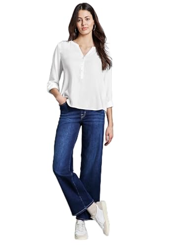 Street One Damen Basic Bluse in Unifarbe von Street One