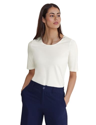 Street One Damen Basic Kurzarmshirt off white 40 von Street One