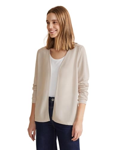 Street One Damen Basic Strickjacke smooth sand beige 36 von Street One