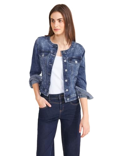 Street One Damen Blaue Jeansjacke von Street One