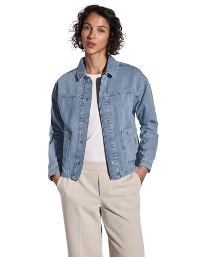 Street One Damen Bleached Wash Jeansjacke von Street One