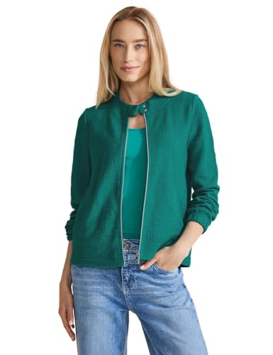 Street One Damen Cardigan mit Stehkragen intense aqua 34 von Street One