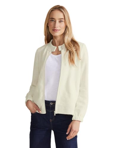 Street One Damen Cardigan mit Stehkragen off white 38 von Street One