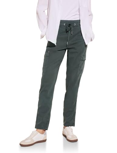Street One Damen Cargo Hose Joggpants marshy green 38W / 28L Street One Damen Cargo Hose Joggpants marshy green 38W / 28L von STREET ONE