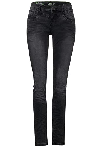 Street One Damen Casual Fit Jeans Black Random wash 36 von Street One