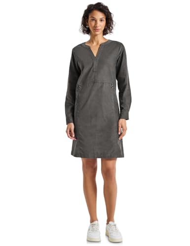 Street One Damen Cordkleid mit Split Neck von Street One