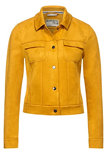 Street One Damen Jacke in Velours Optik Sulphur Yellow 44 von Street One