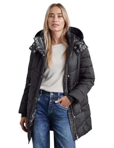 Street One Damen Jacke mit Abnehmbarer Kapuze von Street One
