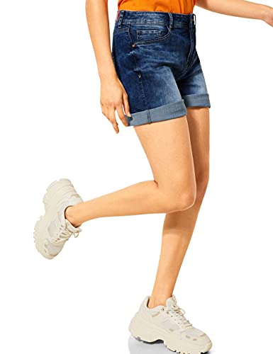 Street One Damen Kate Shorts, Amazing Blue Heavy wash, 28 von Street One