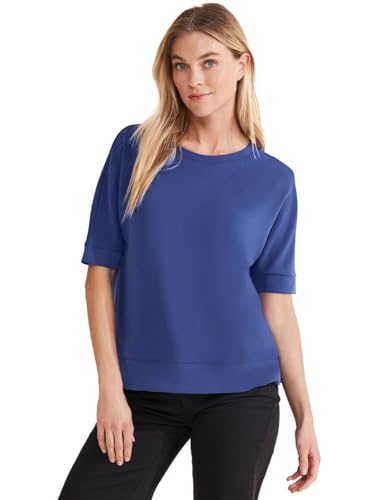 Street One Damen Kurzarmshirt intense royal blue 38 von Street One