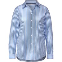 Street One Damen Langarm Bluse Striped Business light blue 44 von Street One