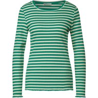 Street One Damen Langarm Shirt Rib fresh green 42 von Street One