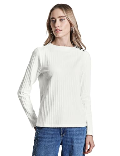 Street One Damen Langarmshirt mit Knopfdetail von Street One