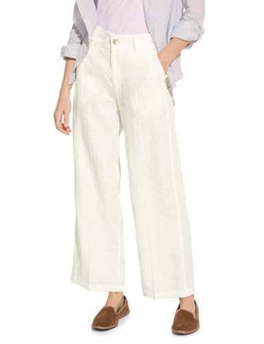 Street One Damen Leinenhose Straight off white,34W/28L von Street One