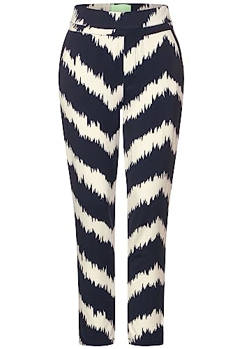 Street One Damen Loose Fit Hose mit Print von Street One