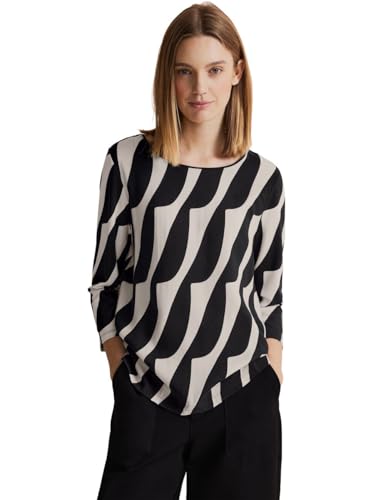 Street One Damen Materialmixshirt mit Print von Street One