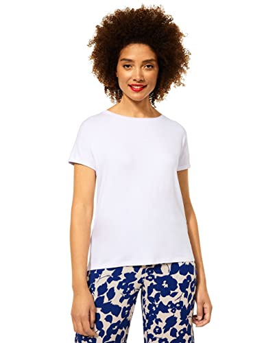 Street One Damen New Crista T Shirt, Weiß, 36 EU von Street One